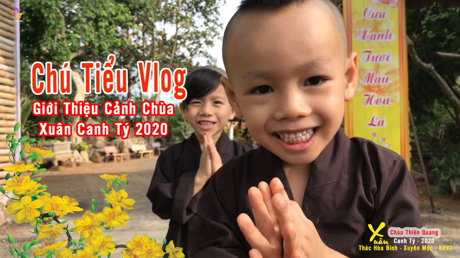 Chùa Thiên Quang BRVT rực rỡ hoa xuân Cửa Thiền năm Canh Tý 2020  