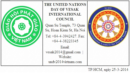 Thông báo: Tuyển TNV phục vụ Đại lễ Phật đản LHQ 2014