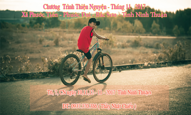 Chương Trình Thiện Nguyện Tháng 11 - Tỉnh Ninh Thuận 
