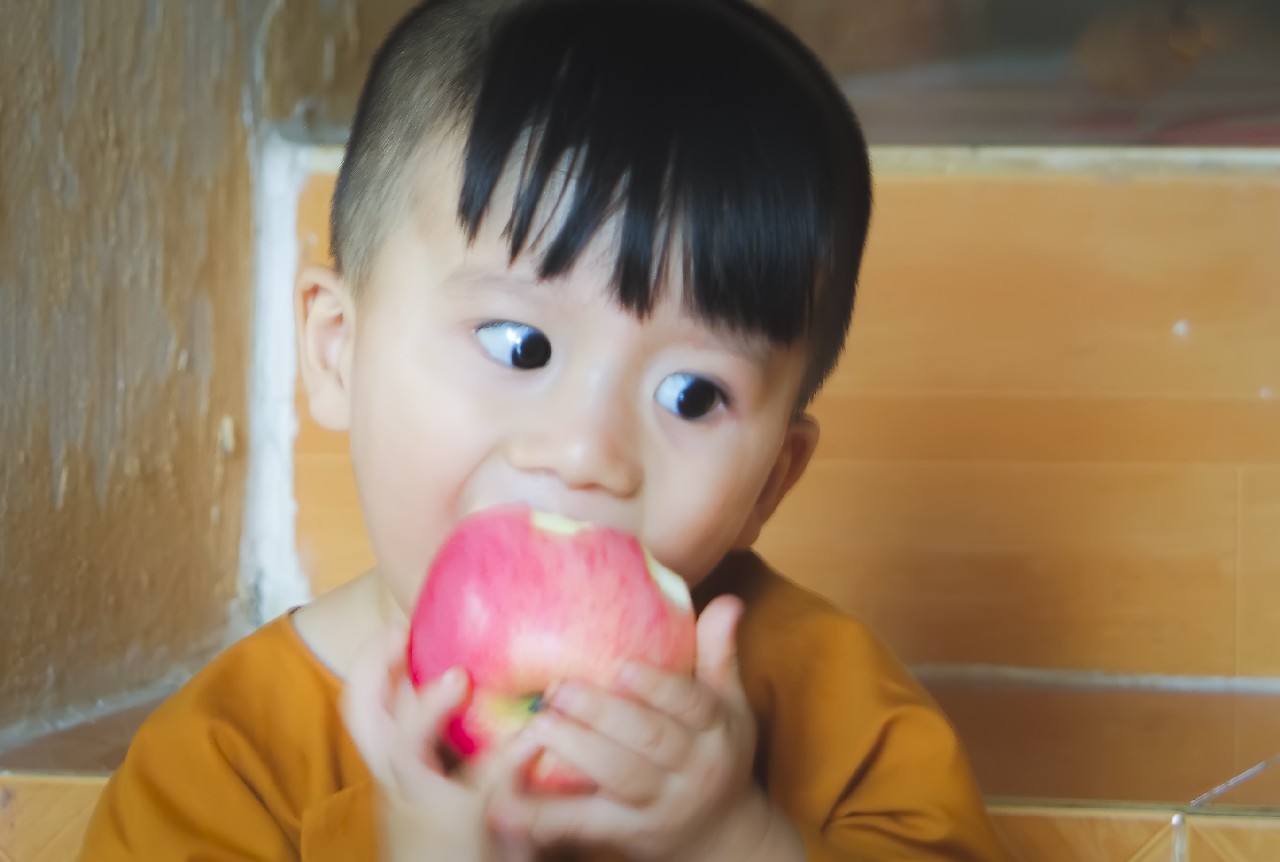 Apple -  A young Buddhist monk