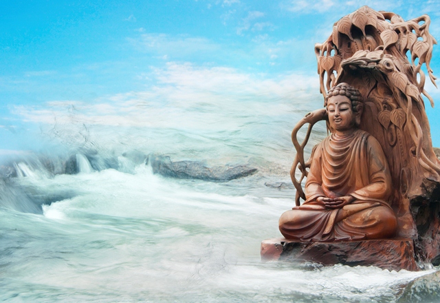 Khúc gỗ và tượng Phật 